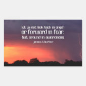 ジェームス感動的・チューバー引用文「認識度」 長方形シール (正面)