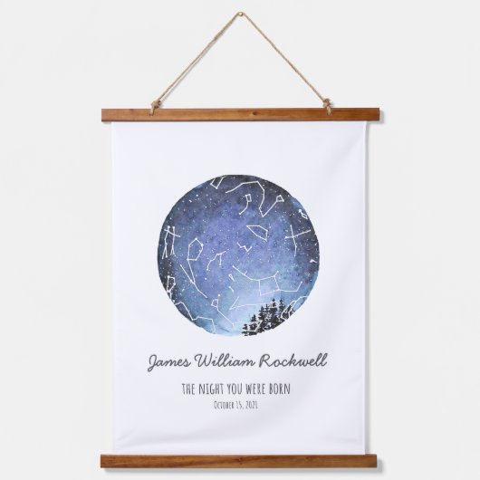ジェームス星図 吊り下げ型タペストリー (正面)