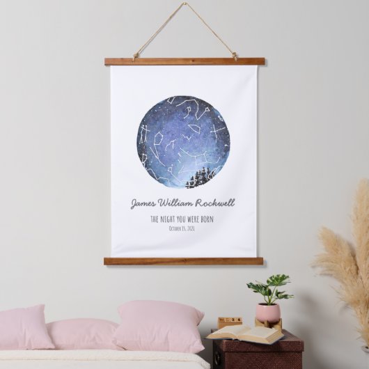 ジェームス星図 吊り下げ型タペストリー (寝室)