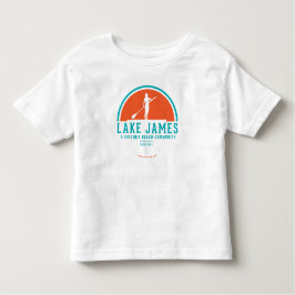 ジェームス湖トドラー穏やかな夏のトップ トドラーTシャツ