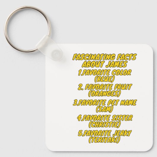 ジェームス素晴らしズ キーホルダー (正面)