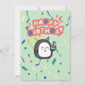 ジェームス誕生日の招待状 招待状 (裏面)