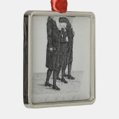 ジェームス間のエジンバラのジョン・ウェスレーの歩く メタルオーナメント (右)