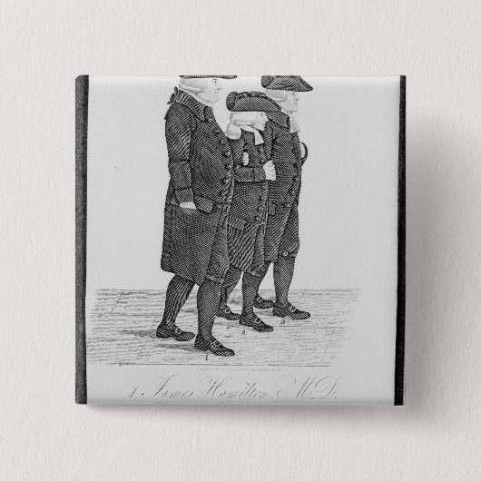 ジェームス間のエジンバラのジョン・ウェスレーの歩く 缶バッジ (正面)