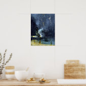 ジェームス・アボット・マクニール・ウイスラー・ノクターンのブラック ポスター (キッチン)