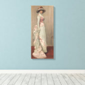 ジェームス・ウィスラー – レディ・メウポートレート キャンバスプリント (インサイチュ (ウッドフロア))