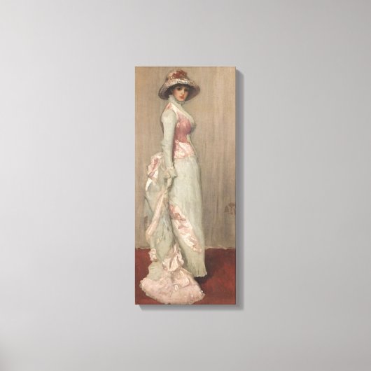 ジェームス・ウィスラー – レディ・メウポートレート キャンバスプリント (正面)