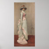 ジェームス・ウィスラー – レディ・メウポートレート ポスター (正面)