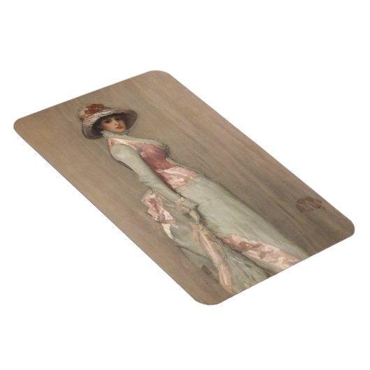 ジェームス・ウィスラー – レディ・メウポートレート マグネット (右側)