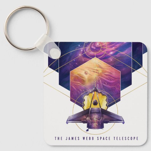 ジェームス・ウェッブ宇宙望遠鏡ポスター。 キーホルダー (正面)