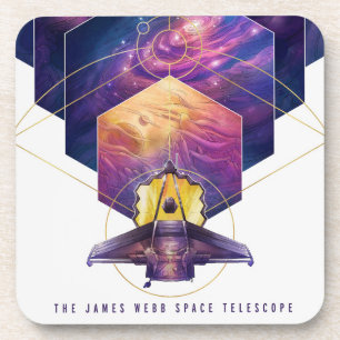 ジェームス・ウェッブ宇宙望遠鏡ポスター。 コースター