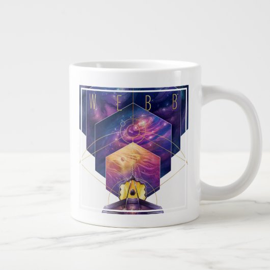 ジェームス・ウェッブ宇宙望遠鏡ポスター。 ジャンボコーヒーマグカップ (右)