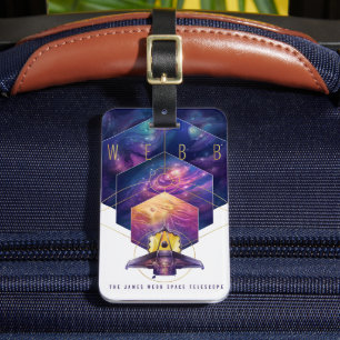 ジェームス・ウェッブ宇宙望遠鏡ポスター。 ラゲッジタグ