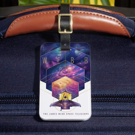 ジェームス・ウェッブ宇宙望遠鏡ポスター。 ラゲッジタグ (正面インサイチュ2)