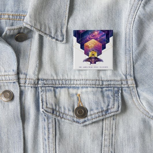 ジェームス・ウェッブ宇宙望遠鏡ポスター。 缶バッジ (インサイチュ)