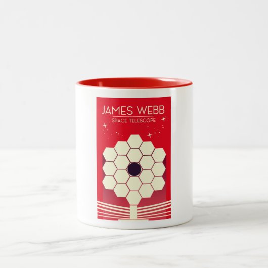 ジェームス・ウエブ宇宙望遠鏡 ツートーンマグカップ (中央)