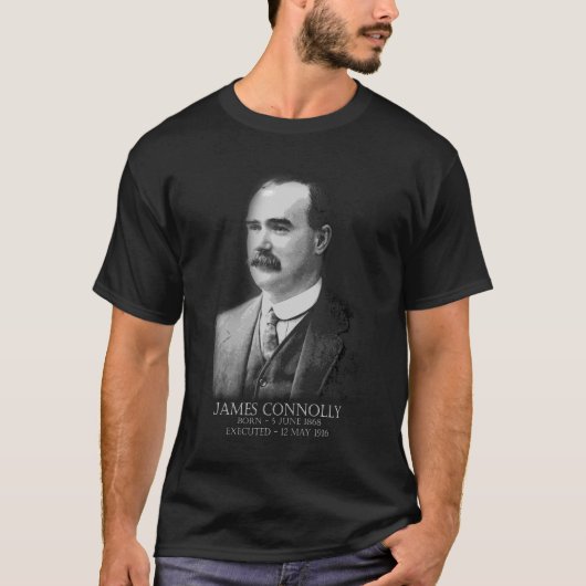 ジェームス・コノリー・イースター1916アイルランド共和党員 Tシャツ (正面)