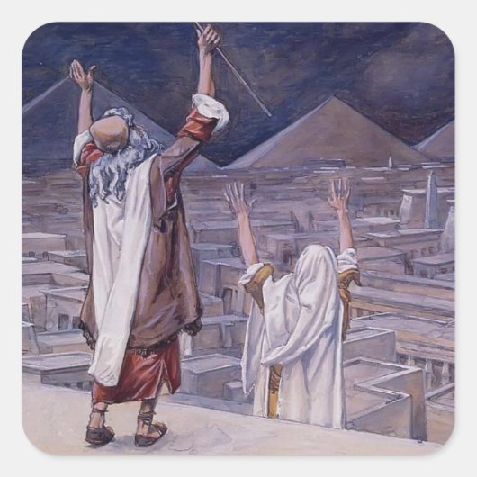 ジェームス・ティスソ：イナゴの疫病 スクエアシール (正面)