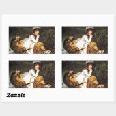 ジェームス・ティスト・ヤング・レディ・イン・ザ・ボート・ステッカー 長方形シール (シート)