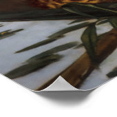 ジェームス・ティッソトのボートに乗った若い婦人 ポスター (角)