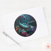 ジェームス・マイケル・ミラーによるエンターテイナーのステッカー ラウンドシール (封筒)