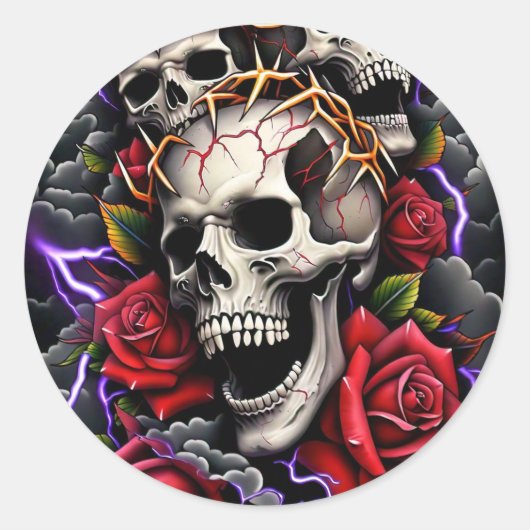 ジェームス・マイケル・ミラーによるエンターテイナーのステッカー ラウンドシール (正面)