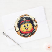 ジェームス・マイケル・ミラーによるエンターテイナーのステッカー ラウンドシール (封筒)