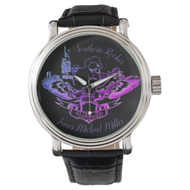 ジェームス・マイケル・ミラーによる記念品ウォッチ 腕時計 (正面)