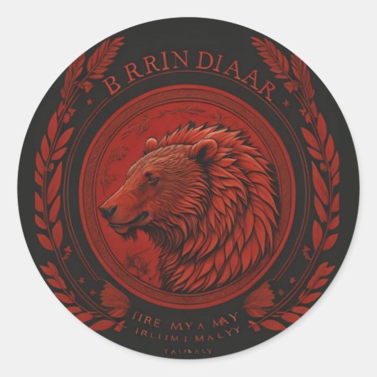 ジェームス・マイケル・ミラーのステッカー ラウンドシール (正面)