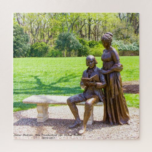 ジェームス・マディソン第4代大統領。 ジグソーパズル (縦)