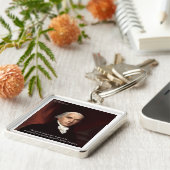 ジェームス・マディソン「不信の力」知恵の引用文ギフト キーホルダー (側面)