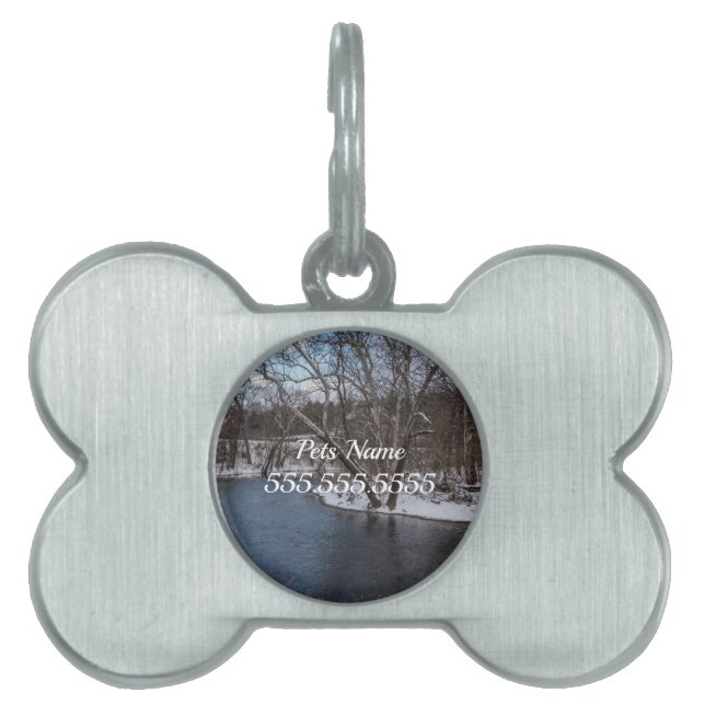 ジェームス・リバーがペットの名札を切り取る ペットネームタグ (正面)