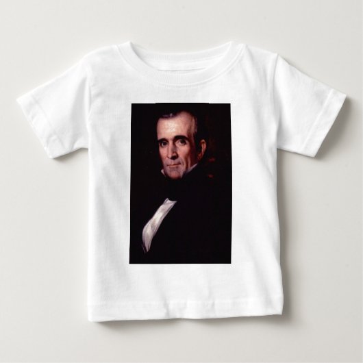 ジェームス・K・ポーク第11期米国大統領 ベビーTシャツ (正面)