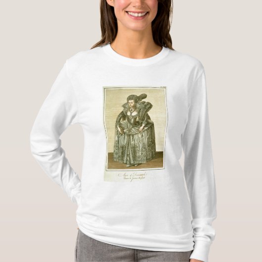 ジェームスIのillusのデンマークの(1574-1619年の)妻のアン Tシャツ (正面)
