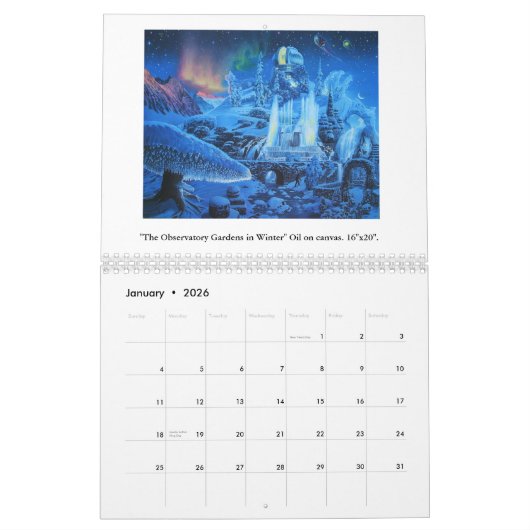 ジェームスMcCarthy-の超現実主義および景色2015年 カレンダー (1月 2026)