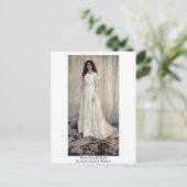 ジェームスMcneillのホイスラーによる白の白人の女の子 ポストカード (スタンド正面)