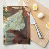 ジェームスTissotのビクトリアンなお茶会の台所タオル キッチンタオル (四つ折り)