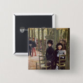 ジェームスTissot持参金なしの|、1883-5年 缶バッジ (正面&裏面)