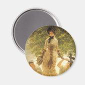 ジェームスTissot著テムズ、ヴィンテージの現実主義 マグネット (正面/裏面)