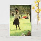 ジェームスTissot |のCroquet、c.1878 カード (黄色い花)