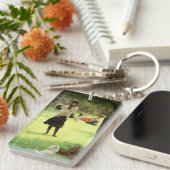 ジェームスTissot |のCroquet、c.1878 キーホルダー (正面右)