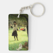 ジェームスTissot |のCroquet、c.1878 キーホルダー (裏面)