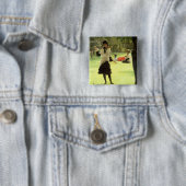 ジェームスTissot |のCroquet、c.1878 缶バッジ (インサイチュ)