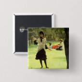 ジェームスTissot |のCroquet、c.1878 缶バッジ (正面&裏面)