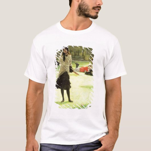 ジェームスTissot |のCroquet、c.1878 Tシャツ (正面)