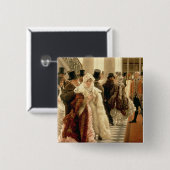 ジェームスTissot |ファッションの女性、1883-5年 缶バッジ (正面&裏面)