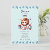 ジェームズの1歳の誕生日 招待状 (スタンド正面)