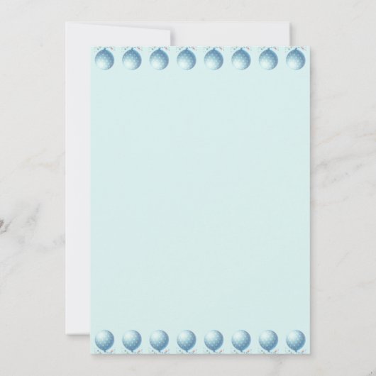 ジェームズの1歳の誕生日 招待状 (裏面)