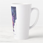 ジェームズウェッブ宇宙望遠鏡イラストレーションアート カフェラテマグ (右)