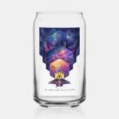 ジェームズウェッブ宇宙望遠鏡イラストレーションアート ガラス缶 (正面)